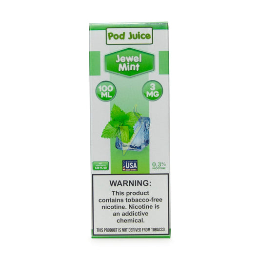 POD JUICE E-LIQUID 100ML JEWEL MINT 3MG 100003061371