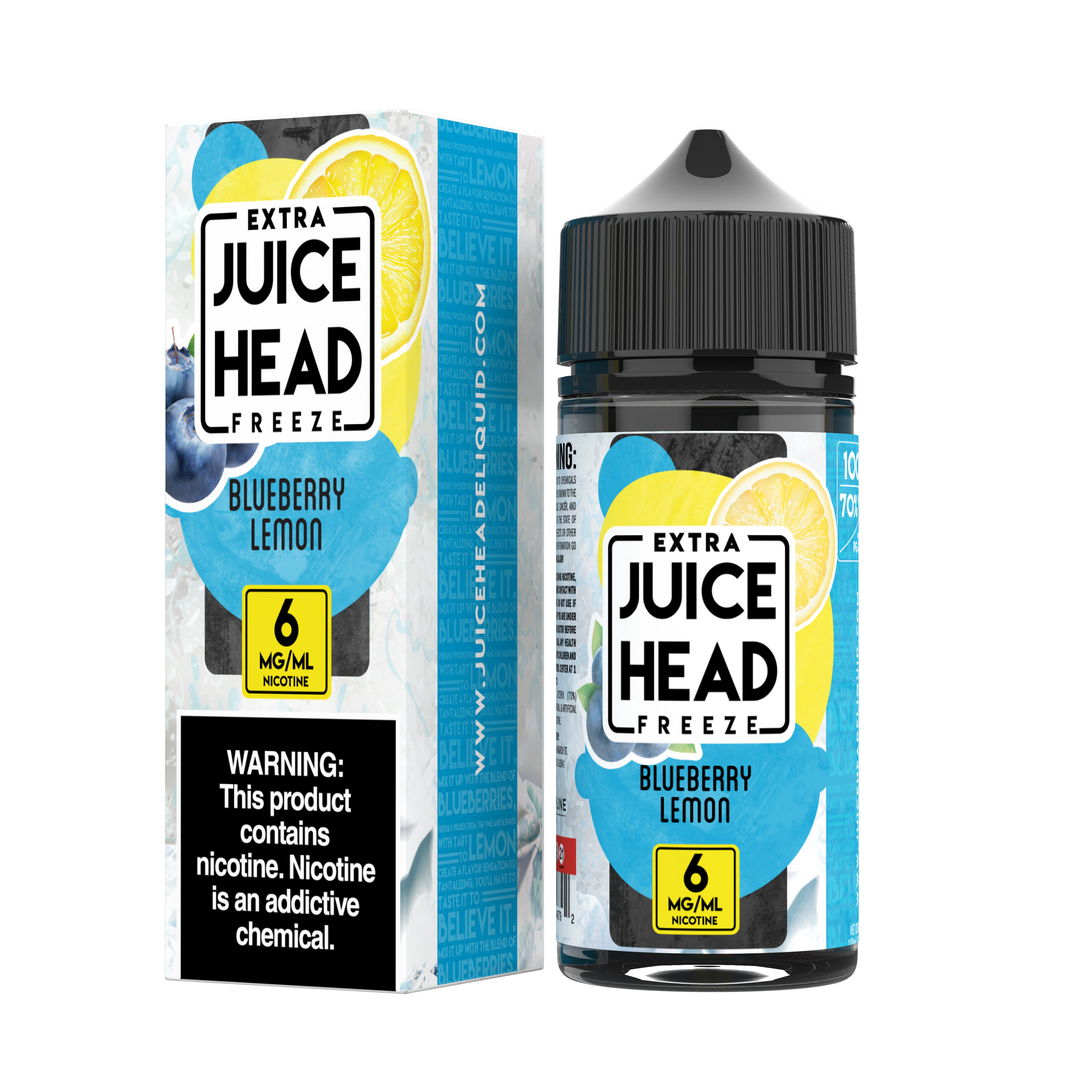 Juice Head Freeze 100ml - BLUEBERRY LEMON 6MG E-JUICE 100ML