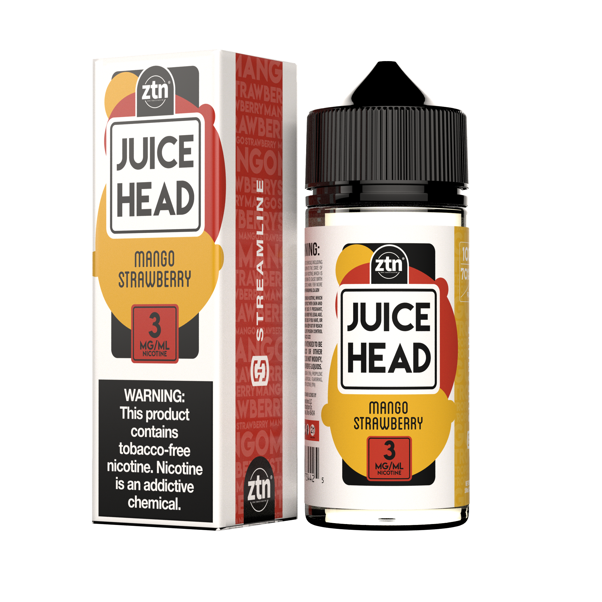 Juice Head Freeze ZTN 100ml - MANGO STRAWBERRY 3MG E-JUICE