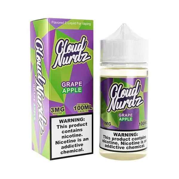 CLOUD NURDZ 100ML E-JUICE - GRAPE APPLE