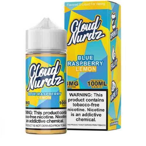 CLOUD NURDZ 100ML E-JUICE - BLUE RASPBERRY LEMON