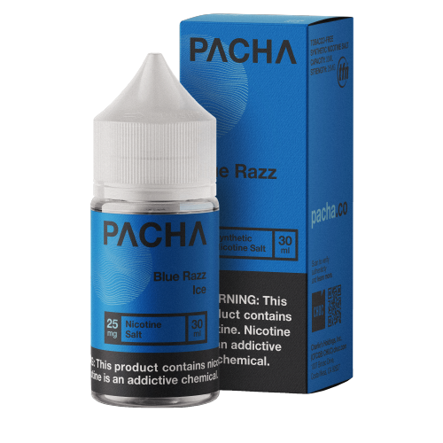 PACHAMAMA 30ML SALT E-LIQUID - BLUE RAZZ ICE