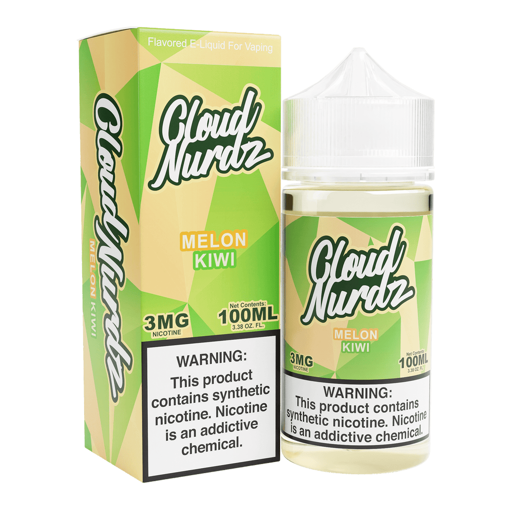 CLOUD NURDZ 100ML E-JUICE - KIWI MELON