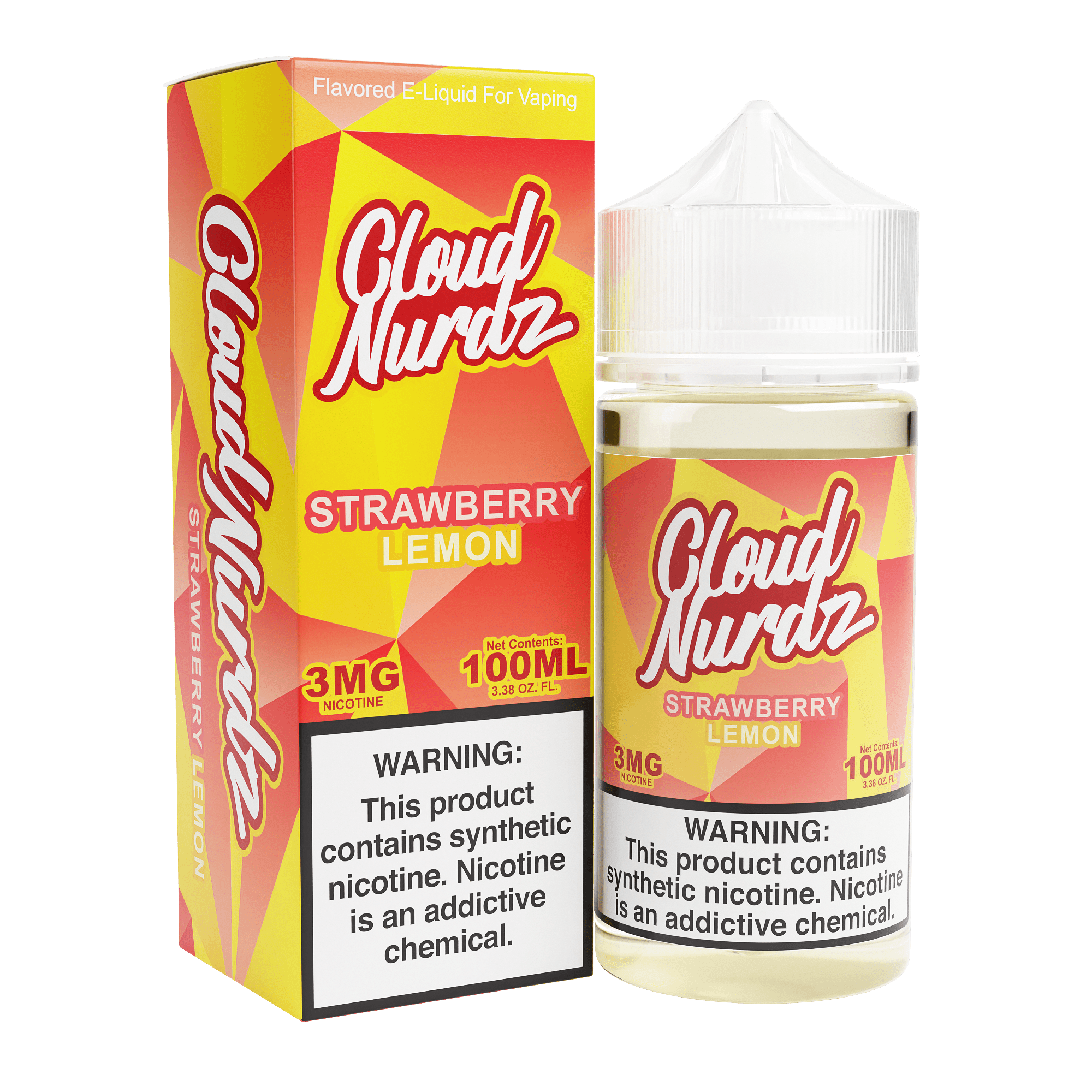 CLOUD NURDZ 100ML E-JUICE - STRAWBERRY LEMON