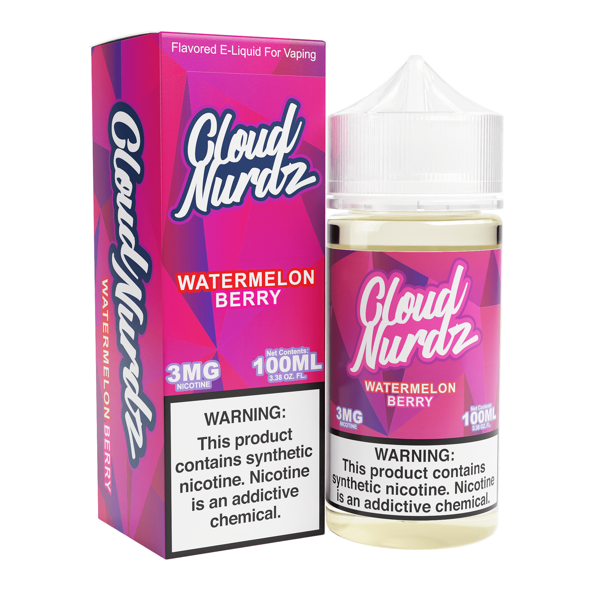 CLOUD NURDZ 100ML E-JUICE - WATERMELON BERRY