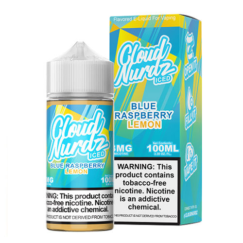 CLOUD NURDZ 100ML E-JUICE - BLUE RASPBERRY LEMON ICED