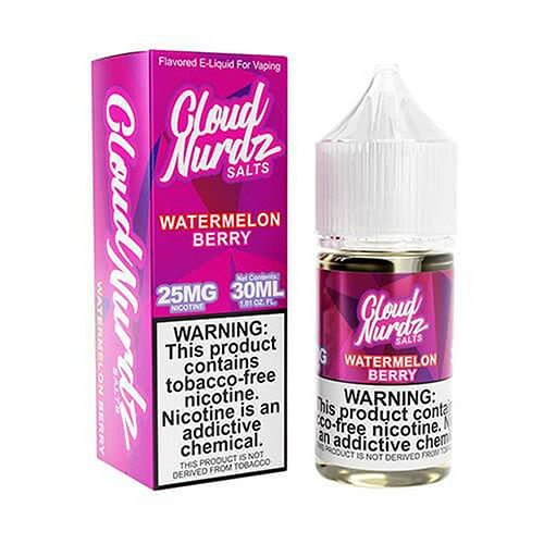 CLOUD NURDZ 30ML SALT E-LIQUID - WATERMELON BERRY