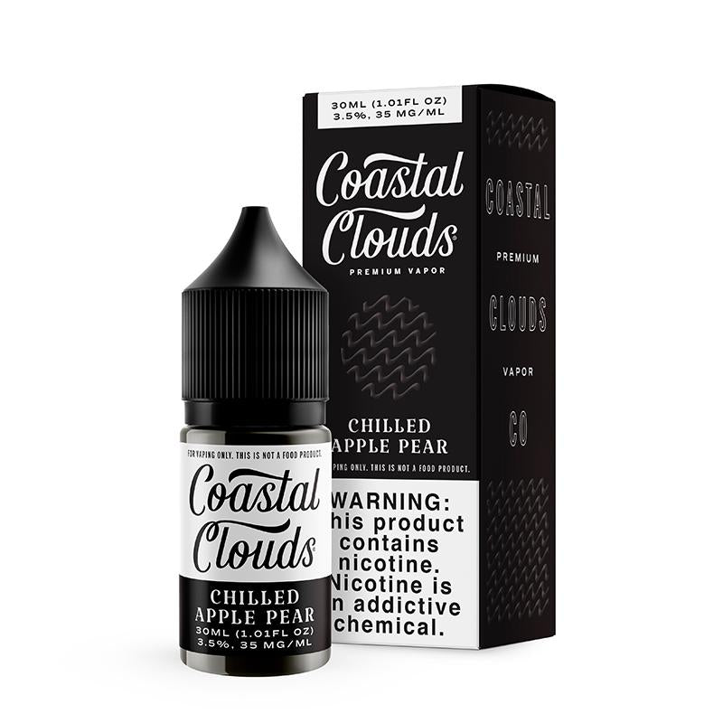 COASTAL CLOUDS 30ML SALT E-LIQUID - CHILLED APPLE PEAR