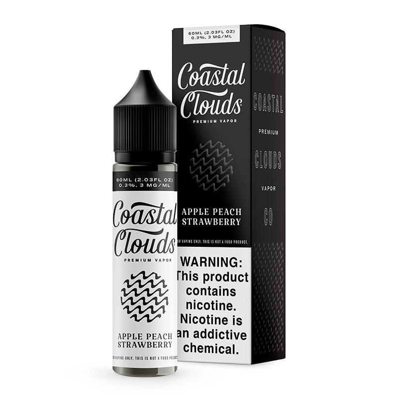 COASTAL CLOUDS 60ML E-JUICE - APPLE PEACH STRAWBERRY