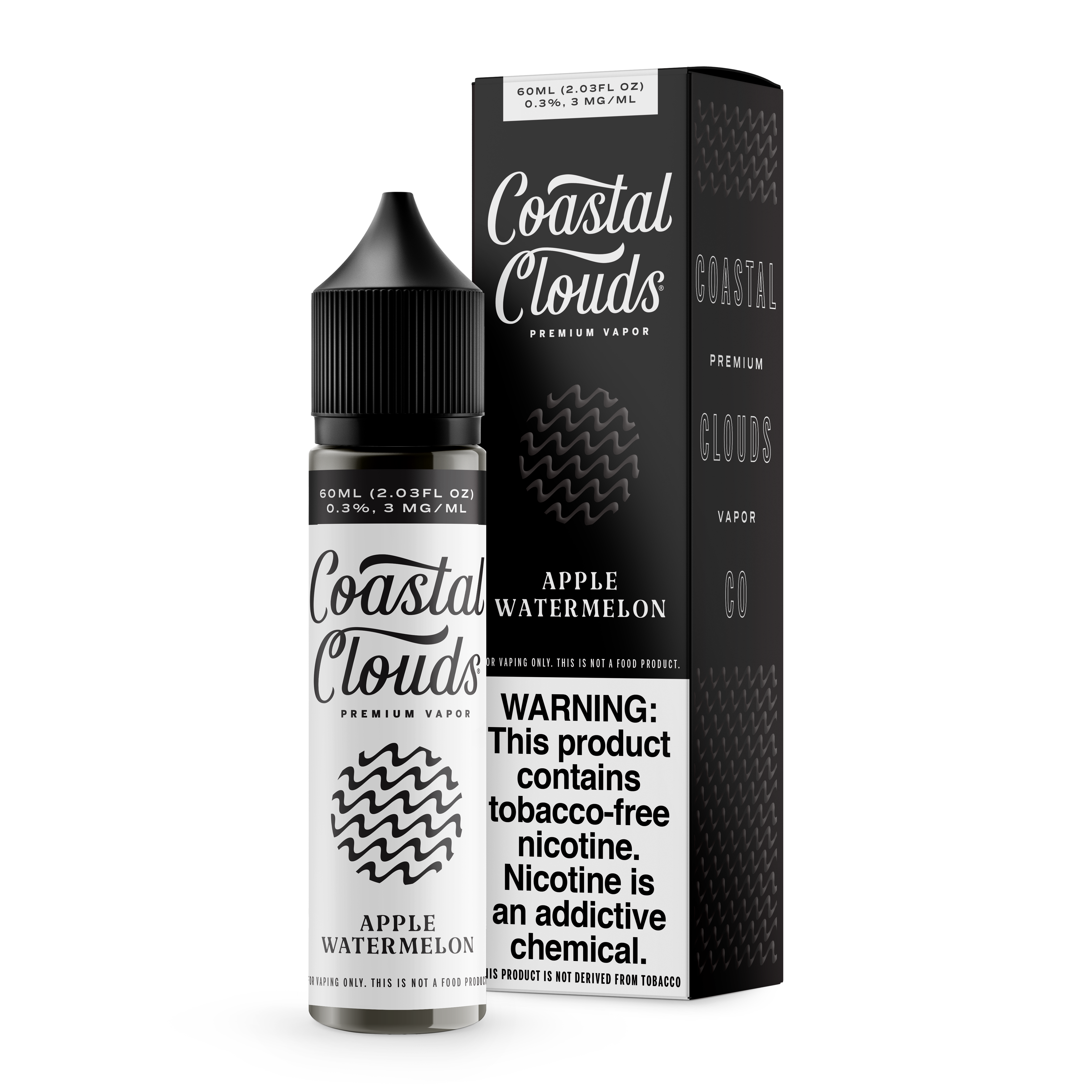 COASTAL CLOUDS 60ML E-JUICE - APPLE WATERMELON