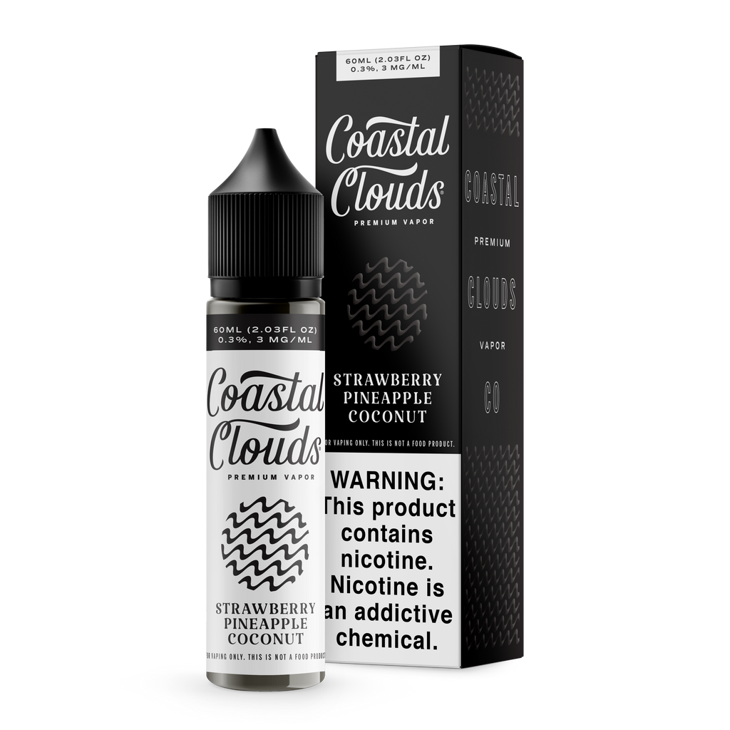 COASTAL CLOUDS 60ML E-JUICE - STRAWBERRY PINEAPPLE COCONUT