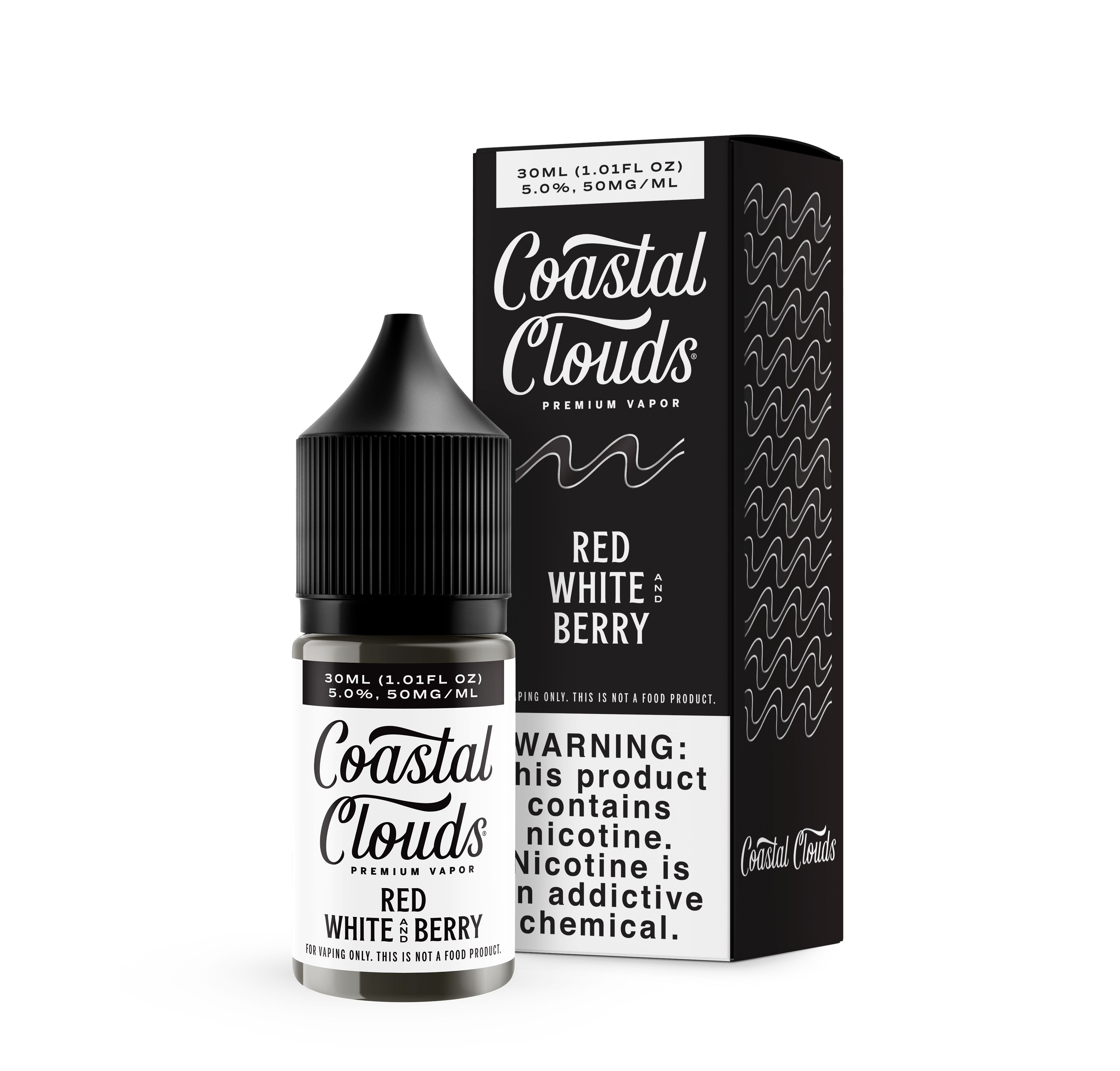 COASTAL CLOUDS 30ML SALT E-LIQUID - RED WHITE & BERRY