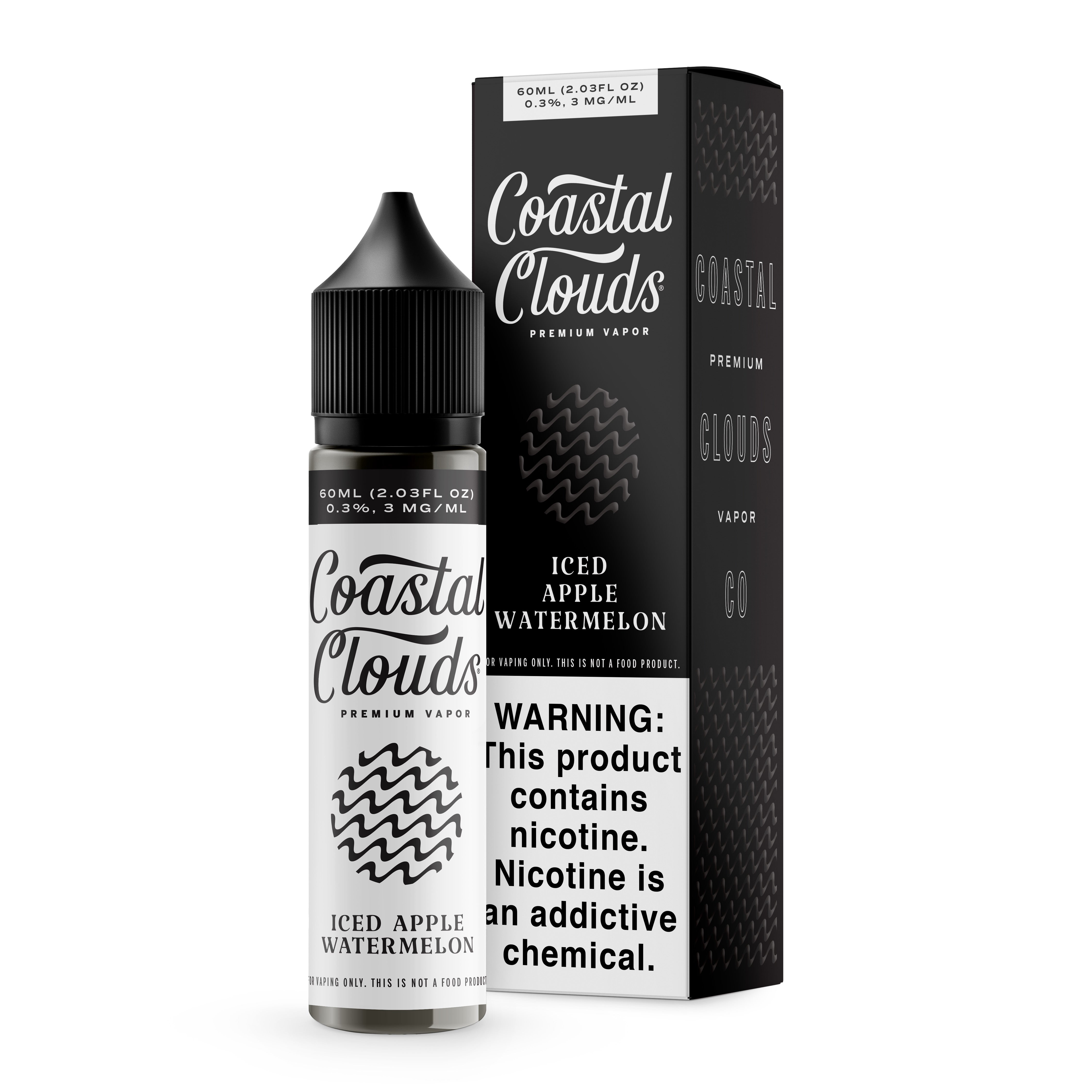 COASTAL CLOUDS 60ML E-JUICE - ICED APPLE WATERMELON