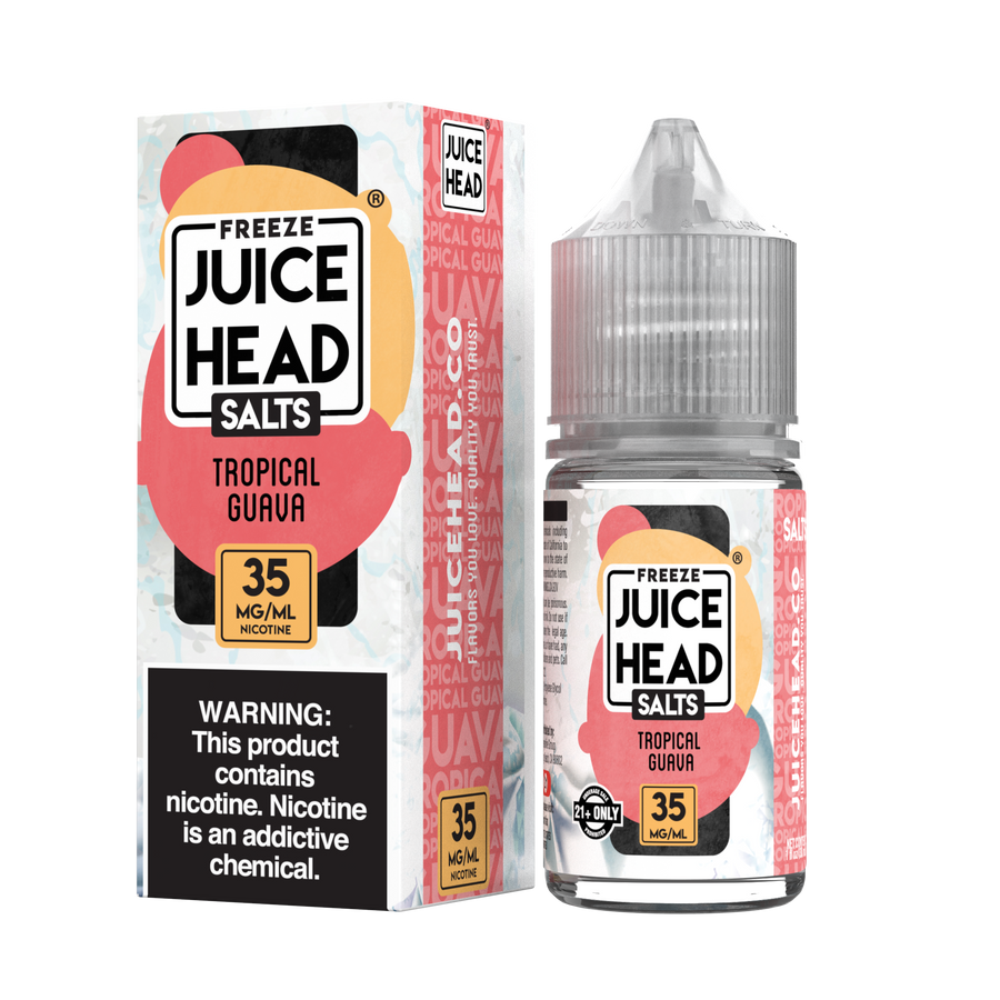 JUICE HEAD 30ML SALT E-LIQUID - TROPICAL GUAVA FREEZE