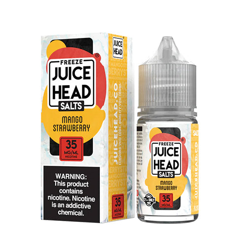 JUICE HEAD 30ML SALT E-LIQUID - MANGO STRAWBERRY FREEZE