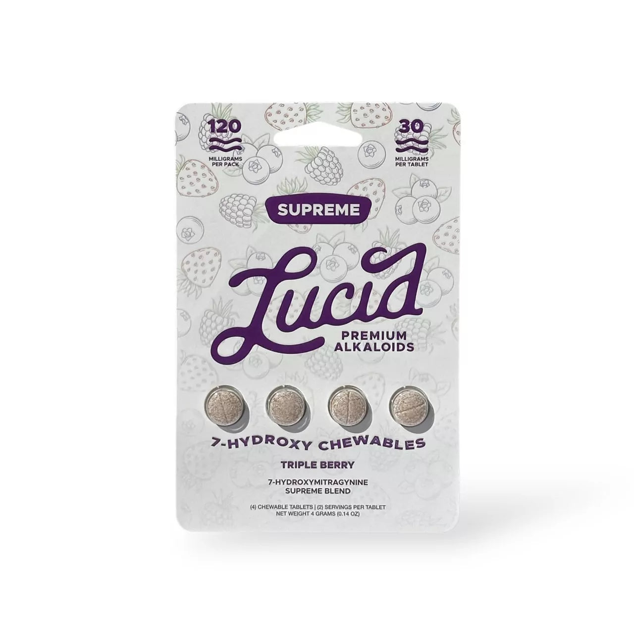LUCID 7-HYDROXYMITRAGYNINE 30MG SUPREME BLEND TAB (4CT)