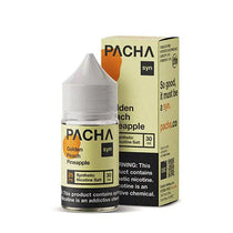 PACHAMAMA 30ML SALT E-LIQUID - GOLDEN PEACH PINEAPPLE