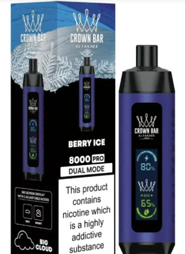 AL FAKHER CROWN BAR 8000 PRO DUAL MODE DISPOSABLE