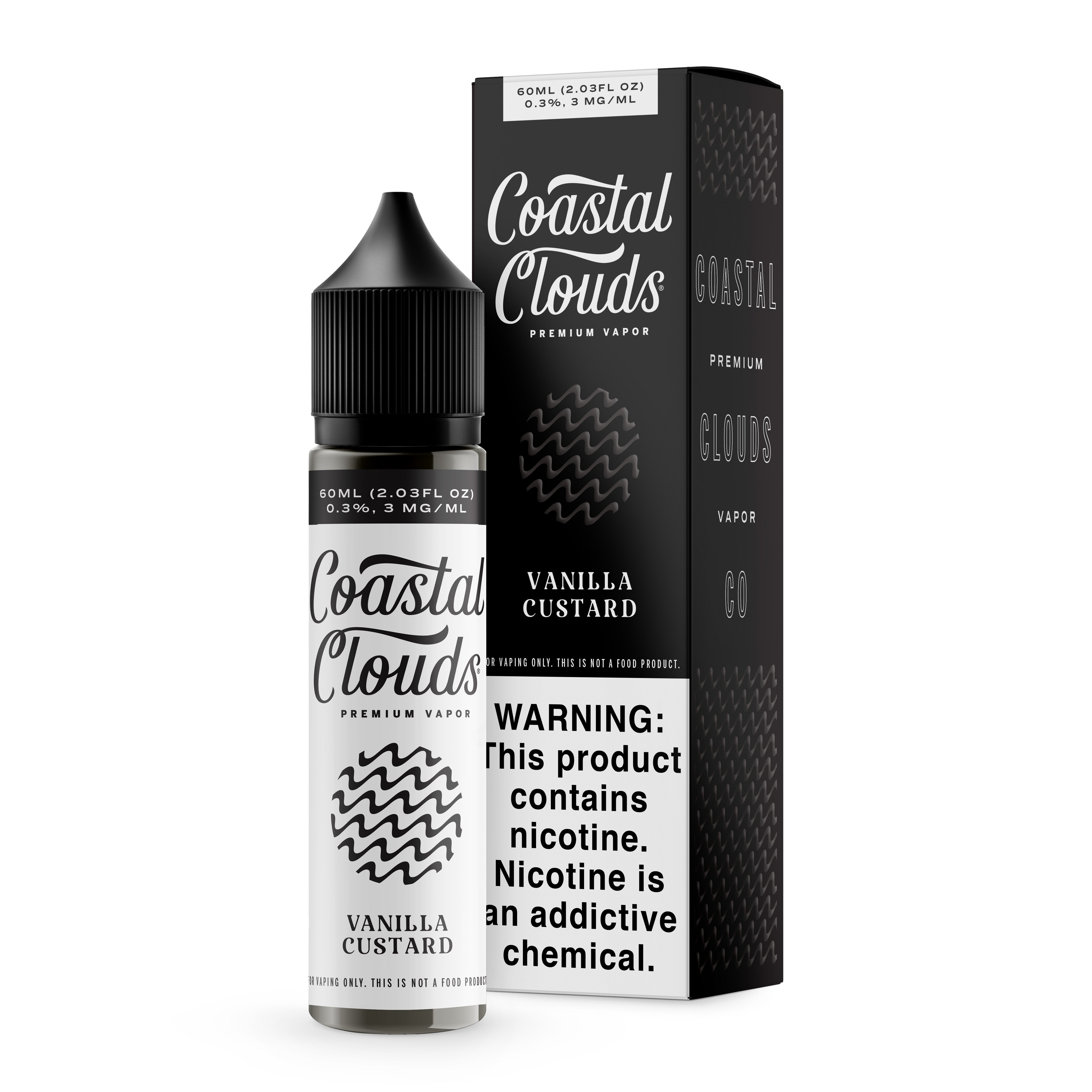 COASTAL CLOUDS 60ML E-JUICE - VANILLA CUSTARD