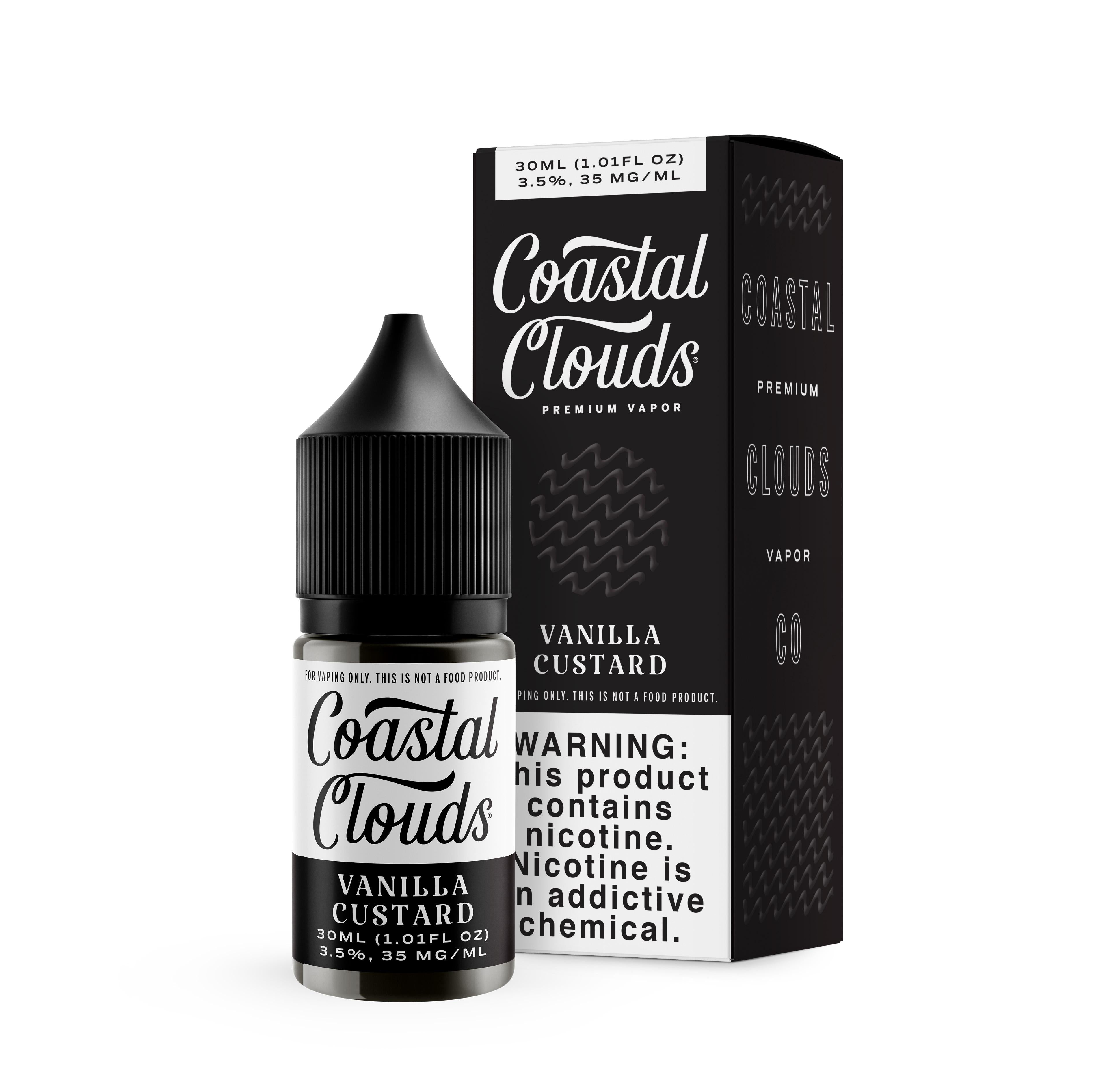 COASTAL CLOUDS 30ML SALT E-LIQUID - VANILLA CUSTARD