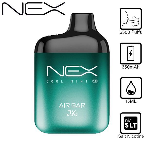 AIR BAR NEX 6500 PUFFS ZERO NICOTINE DISPOSABLE VAPE