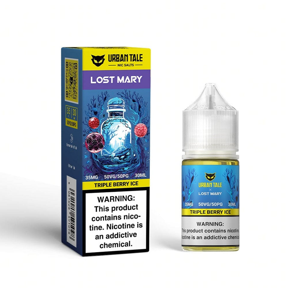 URBAN TALE X LOST MARY 30ML SALT E-LIQUID - TRIPLE BERRY ICE