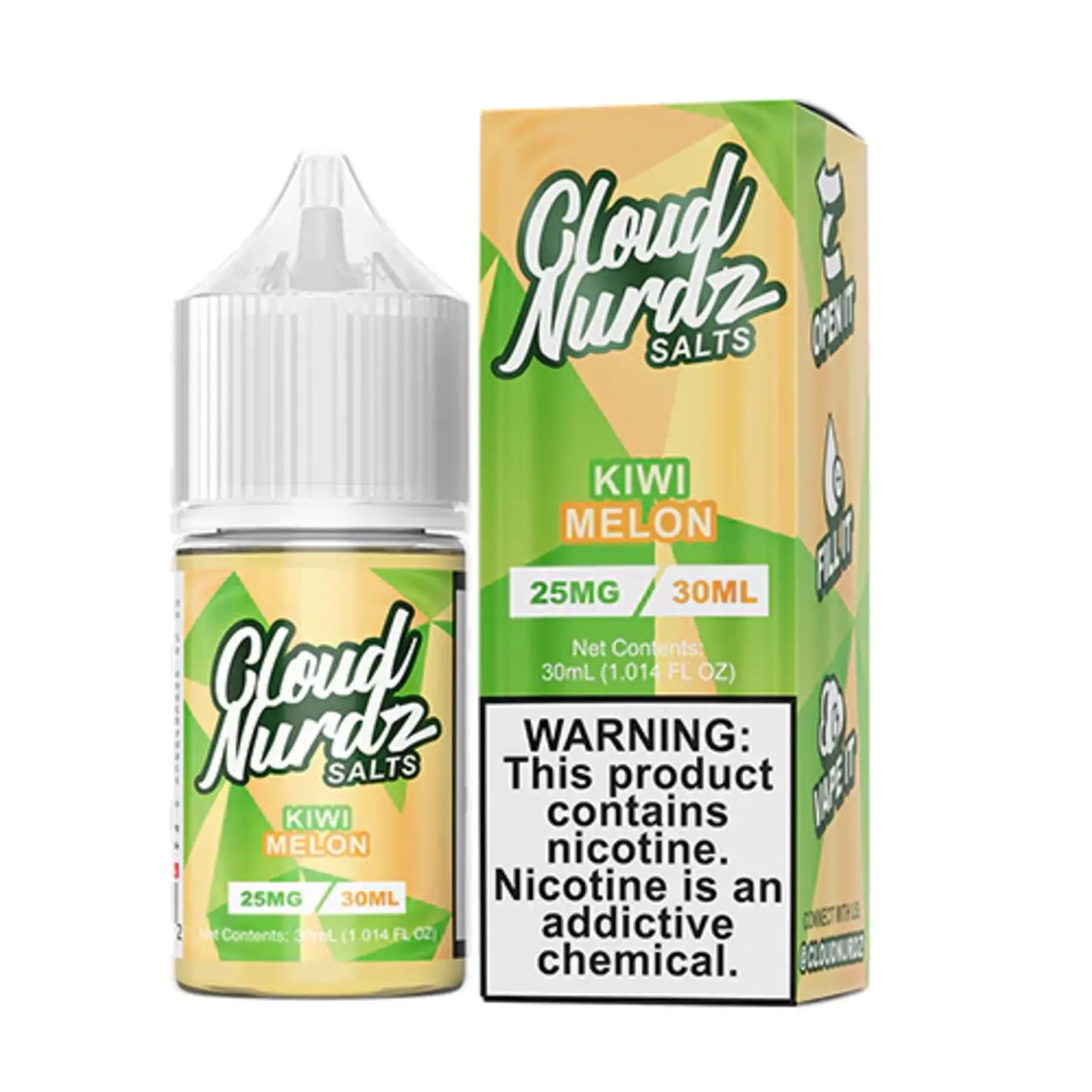 CLOUD NURDZ 30ML SALT E-LIQUID - KIWI MELON