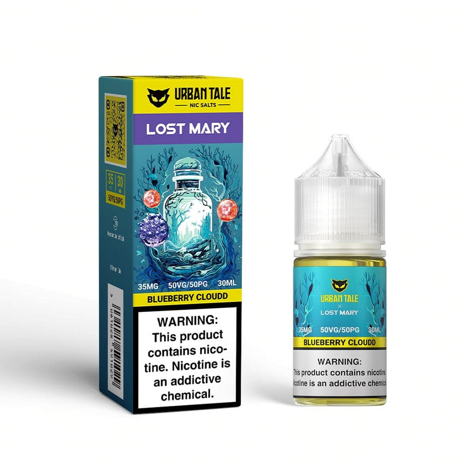 URBAN TALE X LOST MARY 30ML SALT E-LIQUID - BLUEBERRY CLOUDD