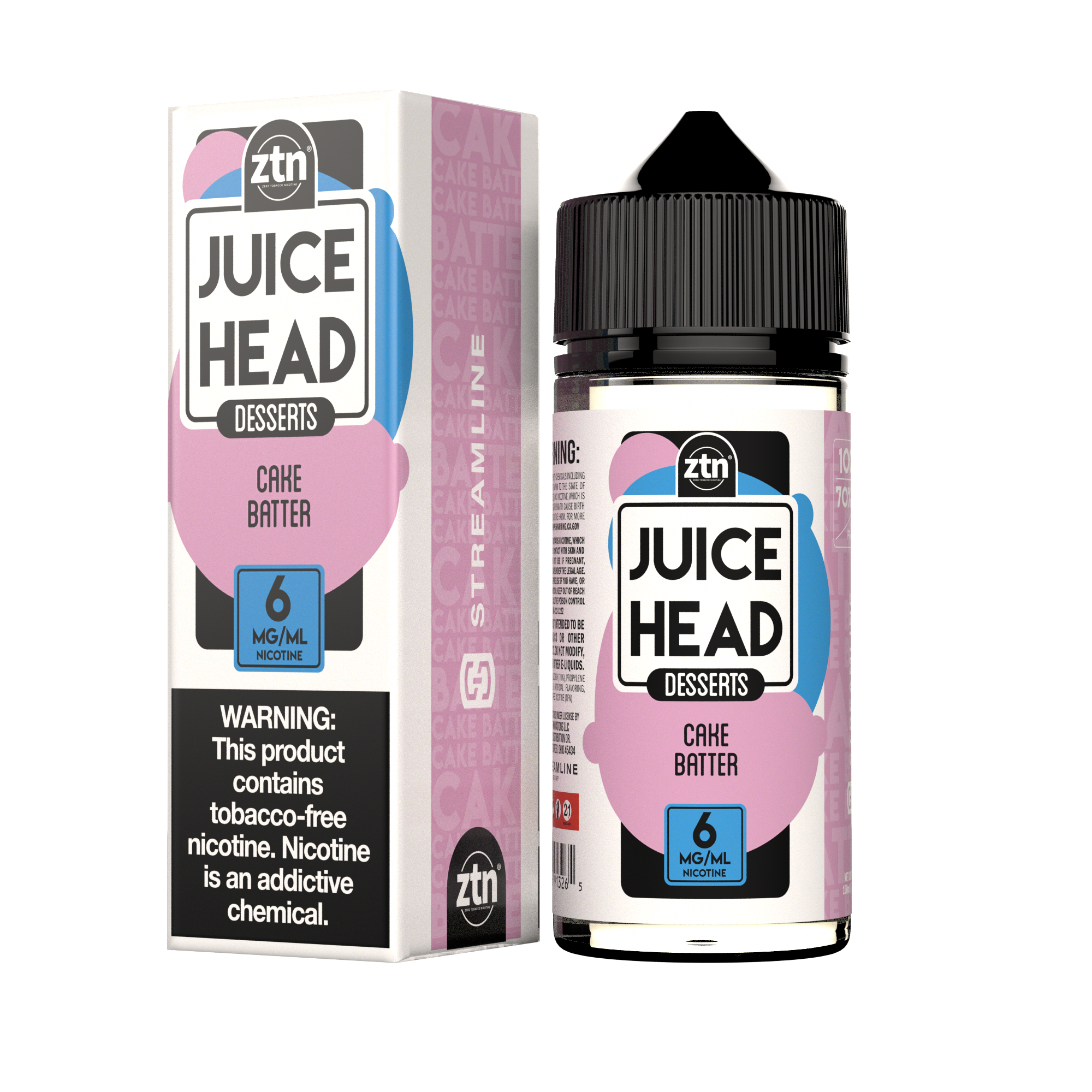 Juice Head Desert ZTN 100ml - CAKE BATTER 6MG E-JUICE 100ML