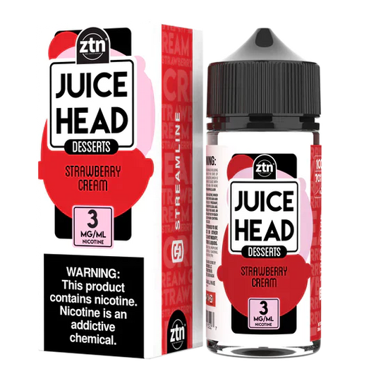 Juice Head Desert ZTN 100ml - STRAWBERRY CREAM 3MG E-JUICE