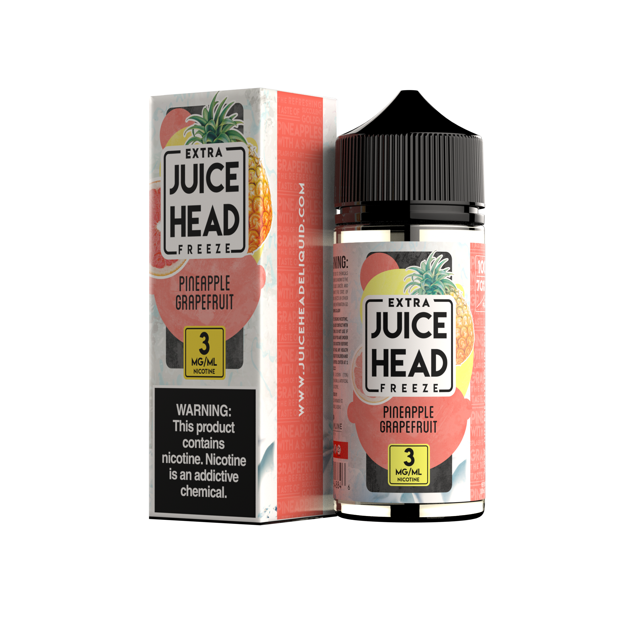 Juice Head Freeze 100ml - PINEAPPLE GRAPEFRUIT 3MG E-JUICE