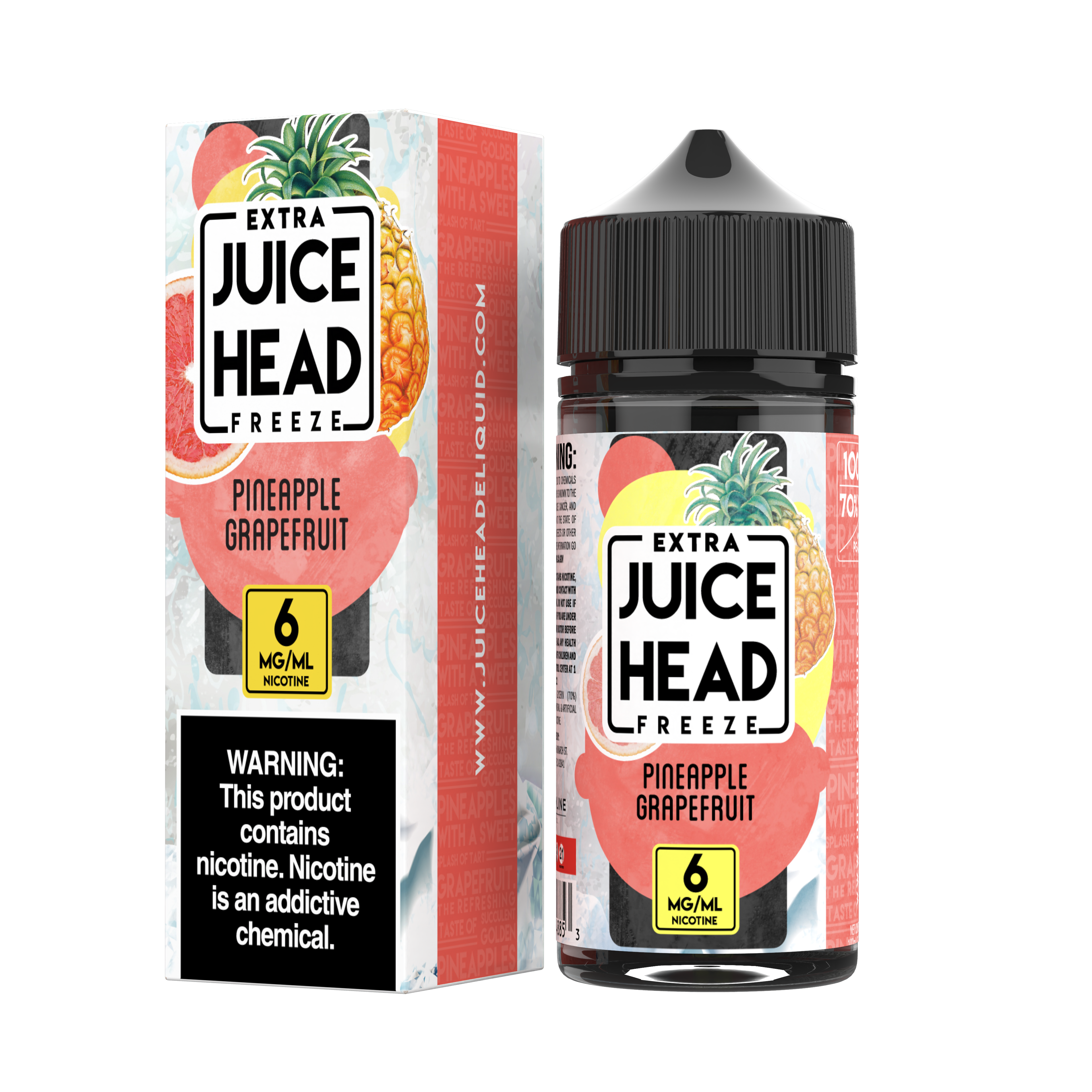 Juice Head Freeze 100ml - PINEAPPLE GRAPEFRUIT 6MG E-JUICE