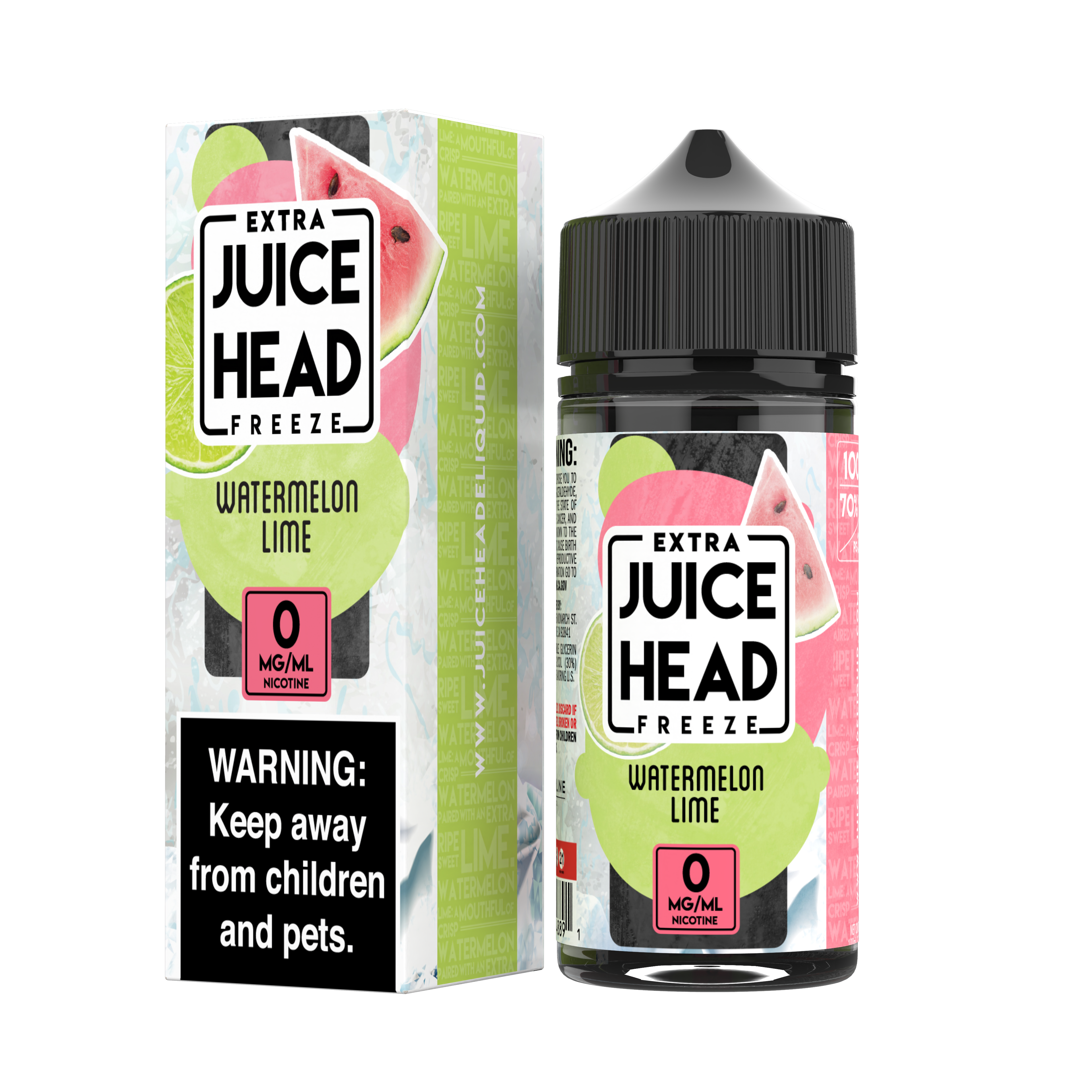 Juice Head Freeze 100ml - WATERMELON LIME 0MG E-JUICE 100ML