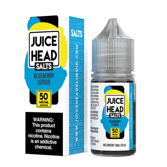 Juice Head Salt 30ml - BLUEBERRY LEMON 50MG E-JUICE 30ML -