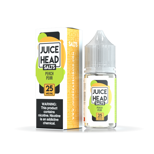 Juice Head Salt 30ml - PEACH PEAR 25MG E-JUICE 30ML -