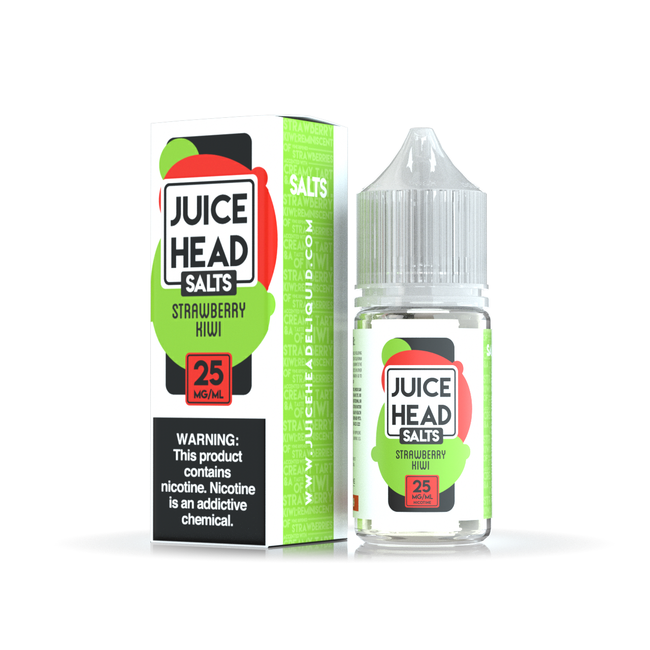 Juice Head Salt 30ml - STRAWBERRY KIWI 25MG E-JUICE 30ML -