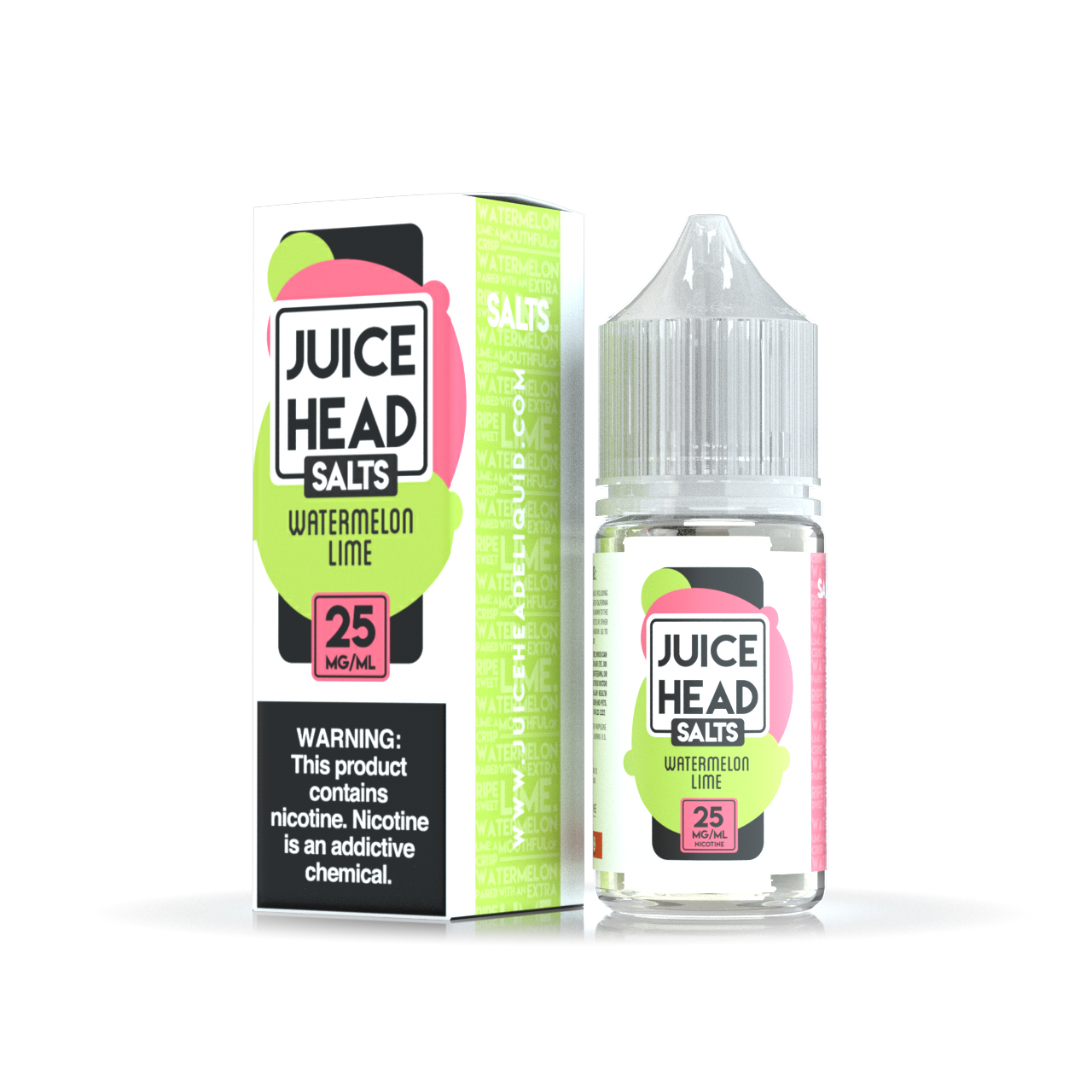 Juice Head Salt 30ml - WATERMELON LIME 25MG E-JUICE 30ML -