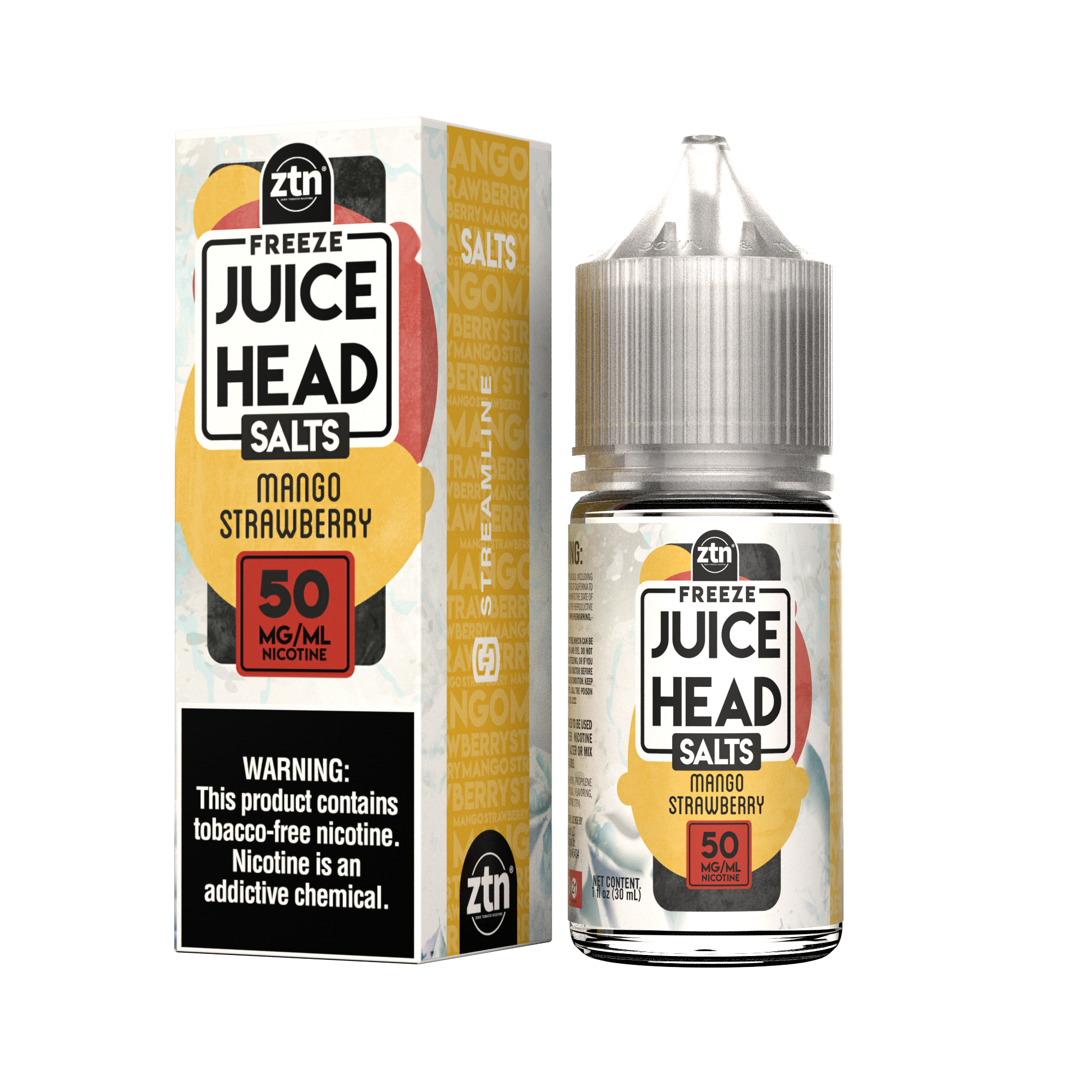 Juice Head Salt ZTN 30ml - MANGO STRAWBERRY 50MG E-JUICE
