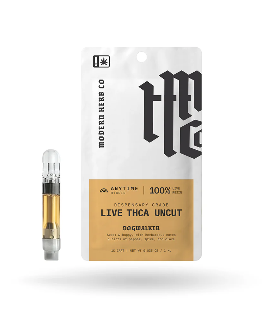 MODERN HERB CO THCA LIVE RESIN UNCUT 1G CARTRIDGE