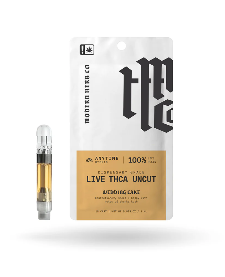 MODERN HERB CO THCA LIVE RESIN UNCUT 1G CARTRIDGE