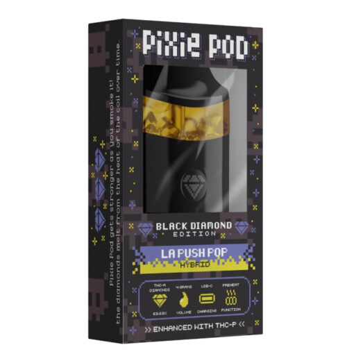 PIXIE DUST PIXIE POD THCA LIVE DIAMOND DISPOSABLE BLACK EDITION 4ML