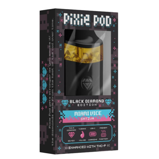 PIXIE DUST PIXIE POD THCA LIVE DIAMOND DISPOSABLE BLACK EDITION 4ML