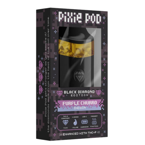 PIXIE DUST PIXIE POD THCA LIVE DIAMOND DISPOSABLE BLACK EDITION 4ML