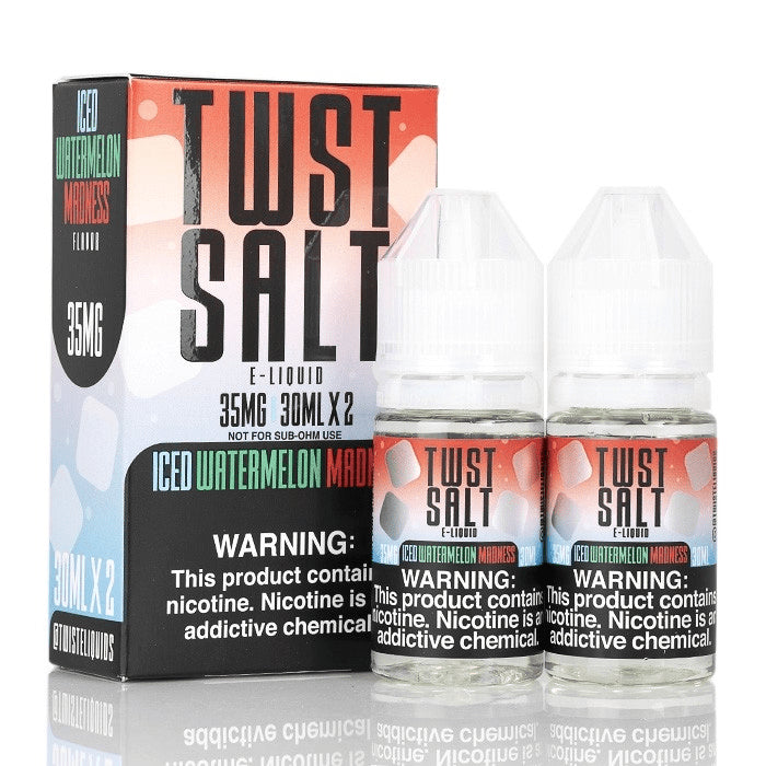 Twist Salts - WATERMELON MADNESS ICED 35MG E-JUICE 30ML -