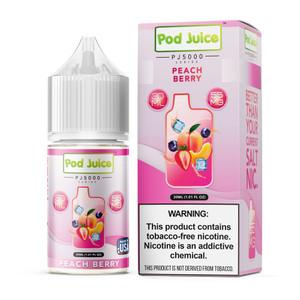 POD JUICE PJ5000 SERIES SALT NIC 30ML PEACH BERRY 35MG 305535380055