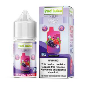 POD JUICE PJ5000 SERIES SALT NIC 30ML SAKURA GRAPE 55MG 305535380062