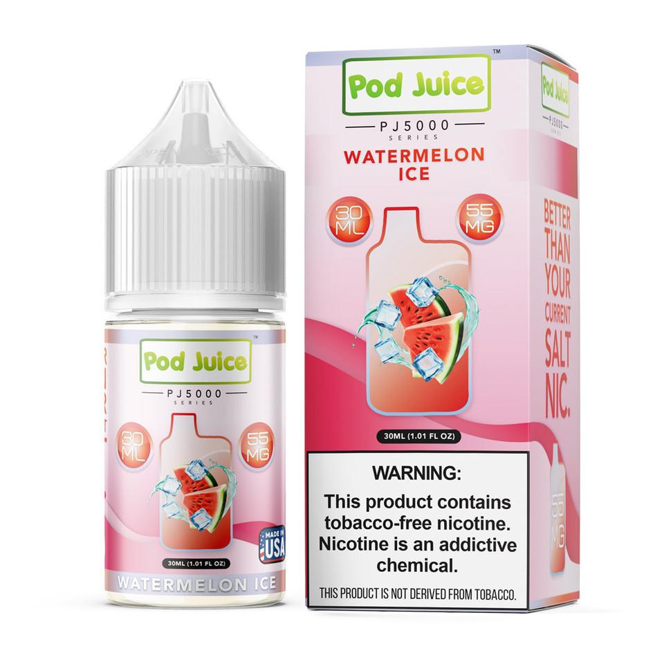 POD JUICE PJ5000 SERIES SALT NIC 30ML WATERMELON ICE 35MG 305535380192