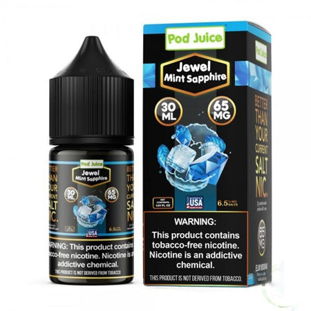 POD JUICE SALT NIC 30ML BOLD EDITION JEWEL MINT SAPPHIRE 65MG 302035553347