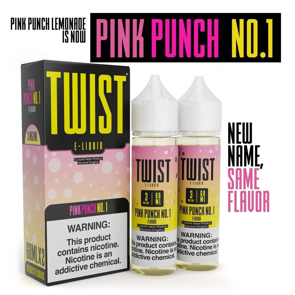 Twist E-Juice 60ML TWIST PINK PUNCH O 3MG E-JUICE 60ML 704751829360