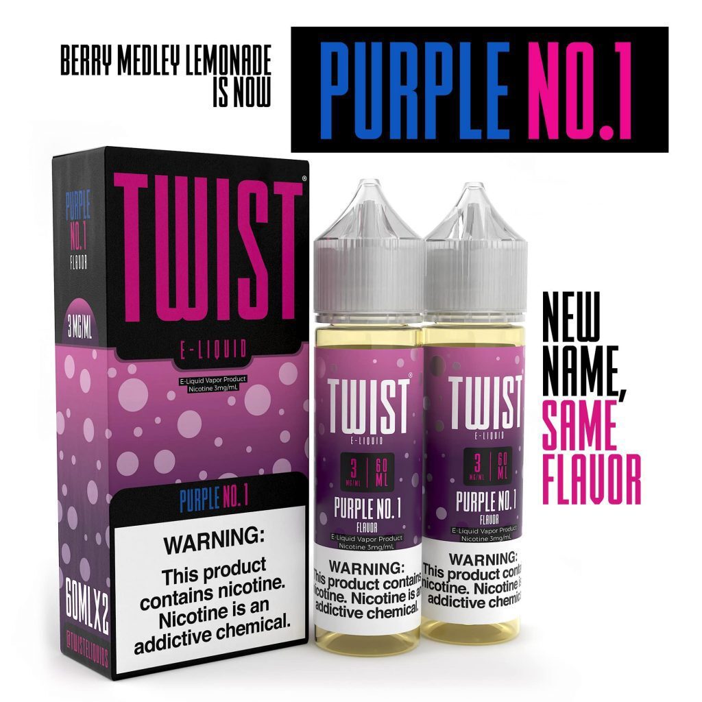 Twist E-Juice 60ML TWIST PURPLE NO 1 6MG E-JUICE 60ML 013415353111